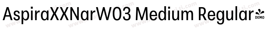AspiraXXNarW03 Medium Regular字体转换